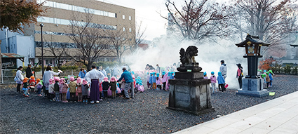 諏訪こども園　やきいも大会